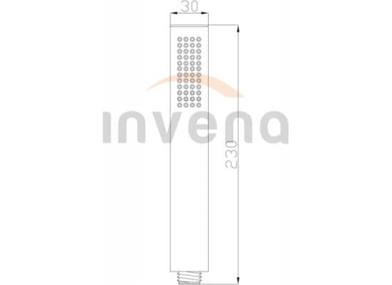 Słuchawka natryskowa INVENA GLAMOUR AS-05-009-S złoty