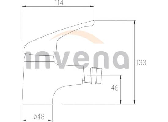 Bateria bidetowa INVENA PEREA BB-05-001-Q chrom