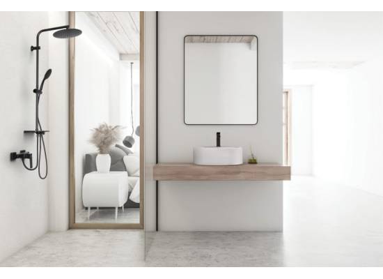 Bateria prysznicowa INVENA PAROS BN-09-004-A czarny mat