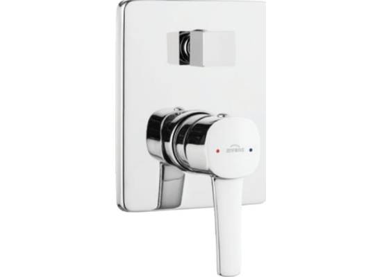 Bateria podtynkowa bez przełącznika INVENA GLAMOUR BP-02-CK2-V chrom (1-funkcyjna)