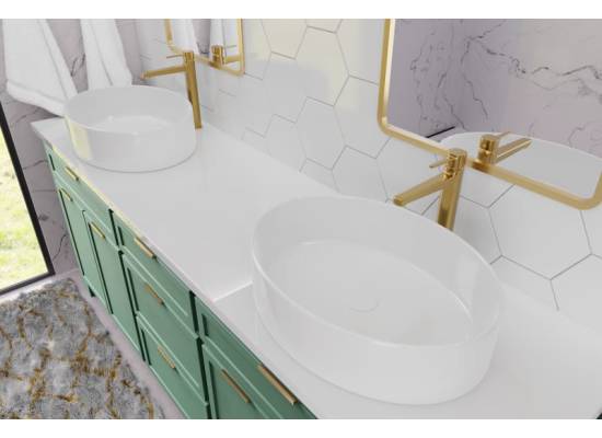 Bateria umywalkowa wysoka INVENA GLAMOUR BU-02-W09-V złoty