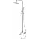 Bateria prysznicowo-wannowa z deszczownicą INVENA GLAMOUR AU-05-B01-V chrom