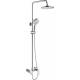 Bateria prysznicowo-wannowa z deszczownicą INVENA DOKOS AU-19-B01-V chrom