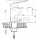 Bateria bidetowa INVENA DOKOS BB-19-002-V biały + chrom
