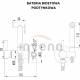 Bateria bidetowa podtynkowa INVENA GLAMOUR BP-00-B01-L chrom