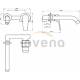 Bateria umywalkowa podtynkowa INVENA DOKOS BP-19-U01-A chrom