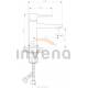 Bateria umywalkowa INVENA GLAMOUR BU-02-004-V czarny mat