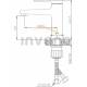 Bateria umywalkowa INVENA MIDNIGHT BU-35-014-V czarny mat + gold rose (miedź)