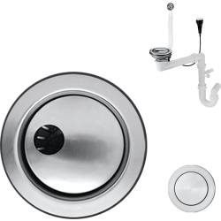 Syfon z korkiem automatycznym KERNAU KER-SS 1B PNEUMATIC IX (inox)