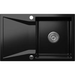 _RABAT %_|_wysyłka 24H*_ | Zlew KERNAU KGS J 5079 1B1D DEEP BLACK (czarny mat)