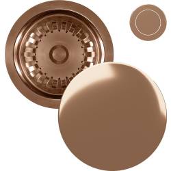 Syfon z korkiem automatycznym KERNAU KS-SS 1B Push-Push COPPER nano (miedziany) Syfon z korkiem automatycznym KERNAU KS-SS 1B Push-Push COPPER nano (miedziany)