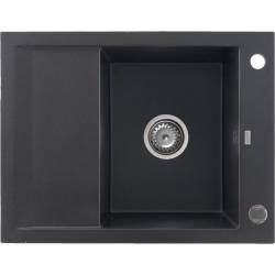 _RABAT %_|_wysyłka 24H*_ | Zlew KERNAU KGS M 4565 1B1D BLACK METALLIC (czarny metaliczny)