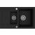 Zlew KERNAU KGS H 6080 1,5B1D DEEP BLACK (czarny mat)