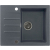 Zlew KERNAU KGS A 4560 1B1D GRAPHITE (czarny z szarymi kropkami)