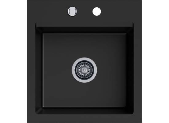 Zlew KERNAU KGS M 45 1B DEEP BLACK (czarny mat)
