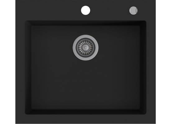 _RABAT %_|_wysyłka 24H*_ | Zlew KERNAU KGS H 60 1B DEEP BLACK (czarny mat) _RABAT %_|_wysyłka 24H*_ | Zlew KERNAU KGS H 60 1B DEEP BLACK (czarny mat)