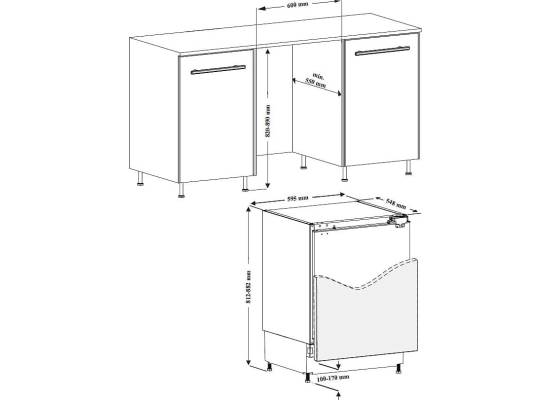 Lodówka do zabudowy podblatowa KERNAU KBR 08122.2 | 82 cm | 5 lat GWARANCJI Lodówka do zabudowy podblatowa KERNAU KBR 08122.2 | 82 cm | 5 lat GWARANCJI