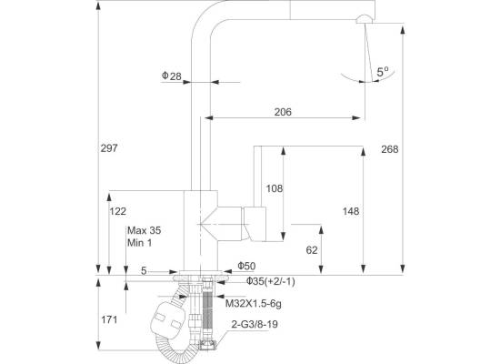 _WYSYŁKA 24H*_ | Bateria KERNAU KWT 06A PO GRAPHITE (czarny z szarymi kropkami)