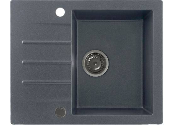 Zlew KERNAU KGS A 4560 1B1D GRAPHITE (czarny z szarymi kropkami)