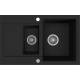 Zlew KERNAU KGS H 6080 1,5B1D DEEP BLACK (czarny mat) Zlew KERNAU KGS H 6080 1,5B1D DEEP BLACK (czarny mat)