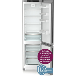 _10 lat GWARANCJI_ | Lodówka wolnostojąca LIEBHERR KGNsf 57Va03 Pure | InoxSteel | EasyFresh | NoFrost | 201cm