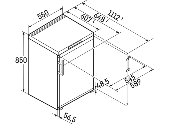 _10 lat GWARANCJI_ | Zamrażarka wolnostojąca podblatowa LIEBHERR Fc 1404 Pure | SmartFrost | 85cm