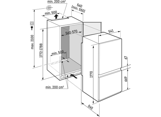 _kod RABAT 3%_|_10 lat GWARANCJI_ | Lodówka do zabudowy LIEBHERR ICNSd 5123 Plus | EasyFresh | NoFrost | 178cm