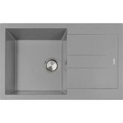 __WYSYŁKA 24H*__ | Zlew PLADOS ELEGANCE 78.10 TITANIUM METAL (szary metalik 42) (AM781042)