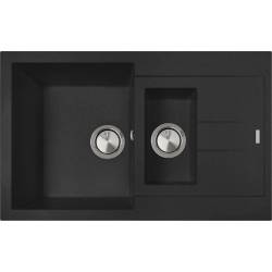 __WYSYŁKA 24H*__ | Zlew PLADOS ELEGANCE 78.15 CZARNY METAL (black metalik 44) (AM781544)
