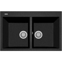 Zlew PLADOS ONE 7920 CZARNY METAL (black metalik 44) (ON792044)