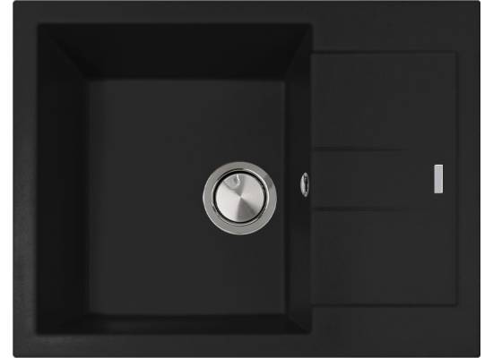 __WYSYŁKA 24H*__ | Zlew PLADOS ELEGANCE 65.10 CZARNY MAT (black mat 70) (AM651070)