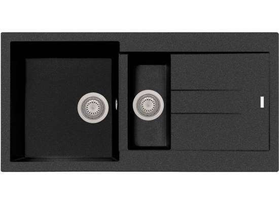 Zlew PLADOS ELEGANCE 99.15 CZARNY METAL (black metalik 44) (AM991544)