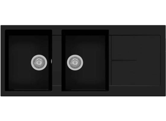 __WYSYŁKA 24H*__ | Zlew PLADOS INFINITY 116.20 DEEP BLACK (czarny mat N6) (NF11620N6)