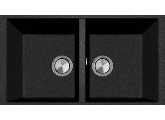 Zlew PLADOS ONE 7920-U CZARNY METAL (black metalik 44) (ON7920ST44)