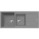 Zlew PLADOS ELEGANCE 116.20 TITANIUM METAL (szary metalik 42) (AM1162042)