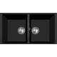 Zlew PLADOS ONE 7920-U CZARNY METAL (black metalik 44) (ON7920ST44)