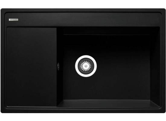__wysyłka 24H*__ | Zlew PYRAMIS CAMEA (79x50) 1B 1D (PRAWA) volcano (czarny mat) (70168501) + wkładka + rollmata *** zamów wycięcie otworów GRATIS ***