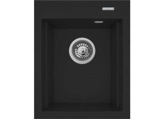 __wysyłka 24H*__ | Zlew PYRAMIS SIROS MINI (39x48) 1B karbon (czarny mat) (70180512) + deska *** zamów wycięcie otworów ***