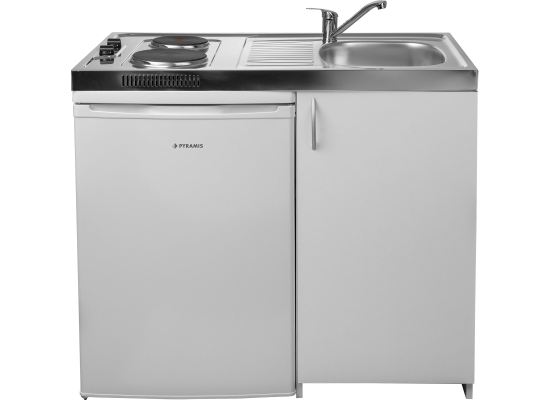 __wysyłka 24H*__ | Minikuchnia 5w1 PYRAMIS MK 100x60 | komora PRAWA | lodówka, płyta, zlew, szafka + GRATIS bateria CHROM