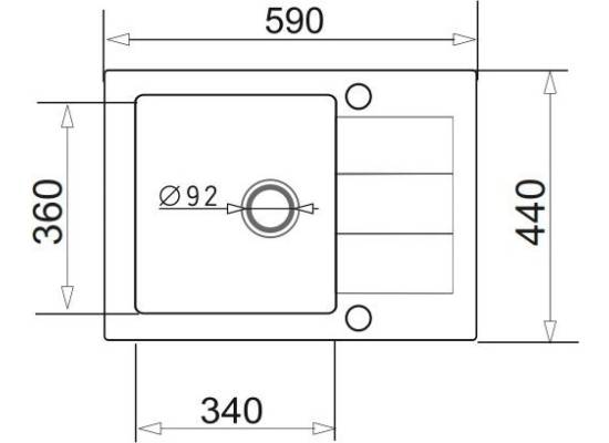 __wysyłka 24H*__ | Zlew PYRAMIS SPARTA (59x44) 1B 1D beż piaskowy (70073601) *** zamów wycięcie otworów GRATIS ***