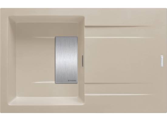 __wysyłka 24H*__ | Zlew PYRAMIS KARTESIO (79x50) 1B 1D beż piaskowy (70238501) *** zamów wycięcie otworów GRATIS ***