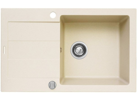 __wysyłka 24H*__ | Zlew PYRAMIS SPARTA PLUS (78x48) 1B 1D wanilia (70076501) *** zamów wycięcie otworów GRATIS ***