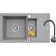 ZESTAW PYRAMIS | KORFU (78x46) 1 1/2B 1D + BELLO szary beton (070061901Bn)