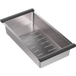 __WYSYŁKA 48H*__ | Wkładka/odsączarka stalowa QUADRON 380x200x60mm | stal (INOX) (BSK-37820S)