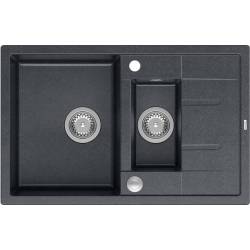 Zlew QUADRON MORGAN 156 BLACK DIAMOND (czarny metalik) (HB8224U8-BS_P2O)