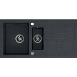 __WYSYŁKA 48H*__ | Zlew QUADRON BRUCE 156 czarny nakrapiany (BLACK DOTTED) + zaślepka (HCQB9950CZK) *** zamów wycięcie otworu na dozownik GRATIS ***