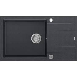 __WYSYŁKA 48H*__ | Zlew QUADRON EVAN 136 XL BLACK DIAMOND (czarny metalik) (HCQE58650U8_BS_P2O)