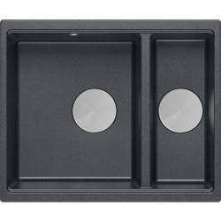 __WYSYŁKA 48H*__ | Zlew QUADRON LOGAN 150-U BLACK DIAMOND (czarny metalik) (HCQL5646U8-BS_U)