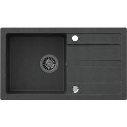 Zlew QUADRON TOM 111 czarny nakrapiany (BLACK DOTTED) + zaślepka (HCQM7744CZ) *** zamów wycięcie otworu na dozownik GRATIS ***