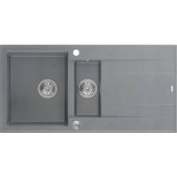 __WYSYŁKA 48H*__ | Zlew QUADRON EVAN 156 SILVER STONE (szary) (HQE5510050U5_BS_P2O)
